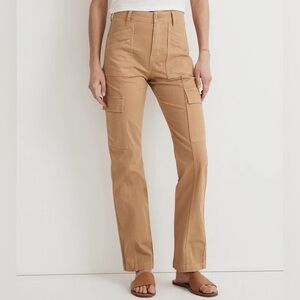 NWT sz 31 Madewell Tan Dune Garment-Dyed '90s Straight leg Cargo Pant